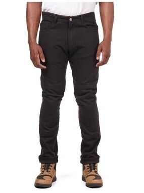 Men's Black REAX 267 Motorcycle Jeans With CE 2 Hip and Knee Armor